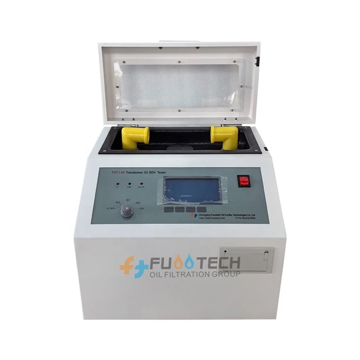 FUOOTECH 80KV 100KV FOT-I Breakdown Voltage Analyzer Transformer Oil BDV Testing Kit